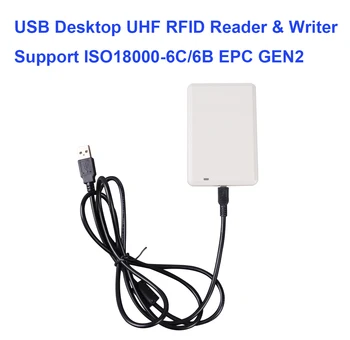 NJZQ EPC Gen 2 UHF Rfid Четец Писател 900 Mhz с английски софтуера и висока скорост на четене