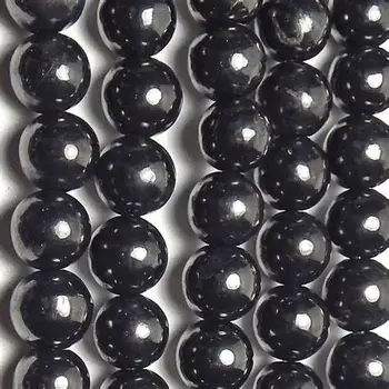 100% Натурален Черен Гагат Мъниста, Въглероден Crystal Губим Перли, от скъпоценни камъни Клас Кръгла форма, 4 мм, 6 мм, 8 мм, 10 мм, 12 мм, 1 от 15 