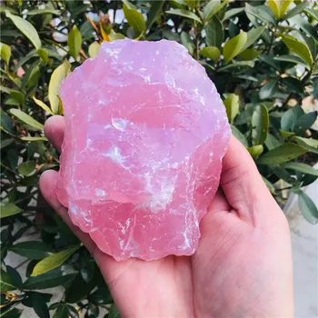 200-900 г Натурален прах кристал розов кварц градешки камък непреработена скъпоценен камък енергиен камък