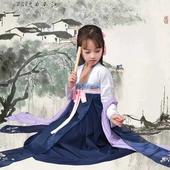 Китайското Традиционната Рокля Ханьфу за Момичета, Древно Китайско Рокля на Принцеса за Деца, Дрехи Ханьфу, Костюм на Фея на Династията Танг за Cosplay