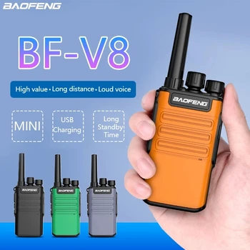 Baofeng BF-V8 Мини Преносима радиостанция Цветни Малка Радиостанция с Дълъг режим на готовност Поддръжка на USB Зареждане на Двустранно Радио Лов BF-888S