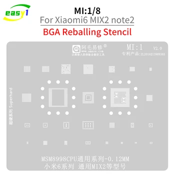 AMAO висок Клас Шаблони за реболлинга телефони BGA за Xiaomi6 MSM8998CPU MIX2 5 5s note2 msm8996cpu NAND Power IC