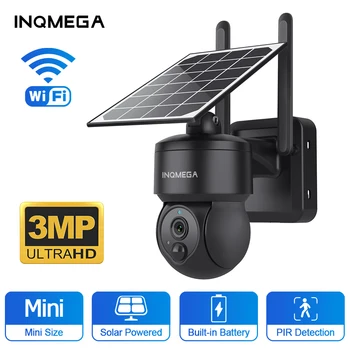 INQMEGA 3mp HD Външна WIFI 4G камера Мини Слънчевата Батерия PTZ Камера 7500 ма IP66 Безжична 2-Лентови в разговорен Камера за Наблюдение