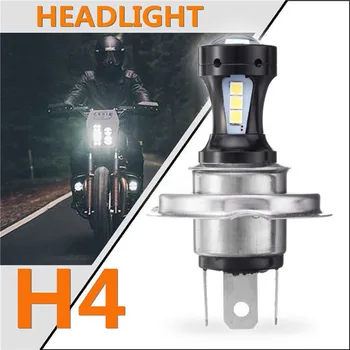 12-24 В H4 3030 18 SMD LED Мотоциклетни Фарове На Светлината на Лампата До 6500